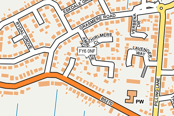 FY6 0NF map - OS OpenMap – Local (Ordnance Survey)