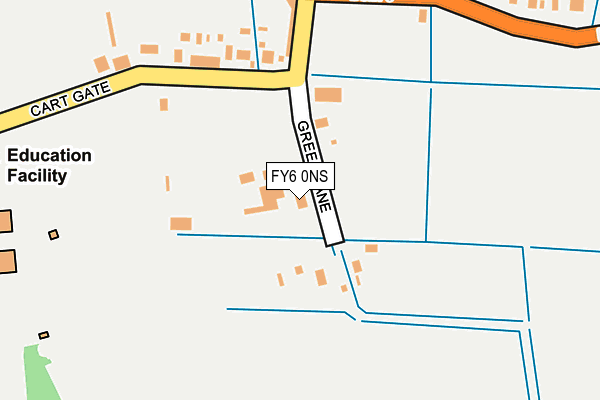FY6 0NS map - OS OpenMap – Local (Ordnance Survey)