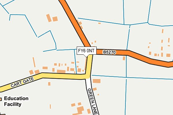 FY6 0NT map - OS OpenMap – Local (Ordnance Survey)