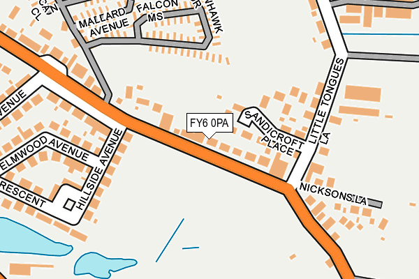 FY6 0PA map - OS OpenMap – Local (Ordnance Survey)