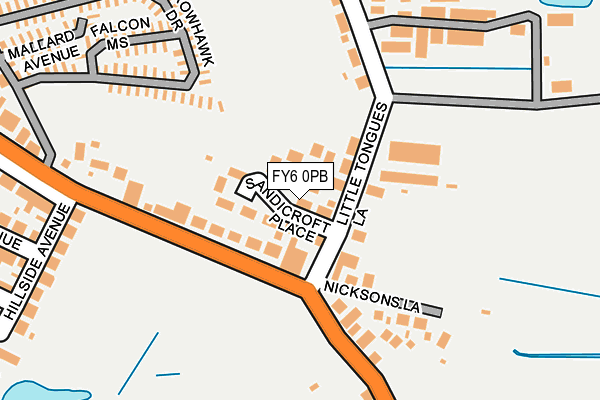 FY6 0PB map - OS OpenMap – Local (Ordnance Survey)