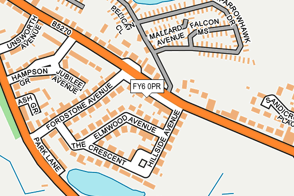 FY6 0PR map - OS OpenMap – Local (Ordnance Survey)