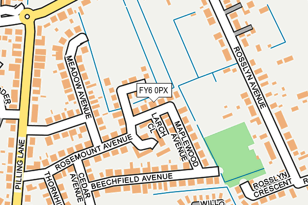 FY6 0PX map - OS OpenMap – Local (Ordnance Survey)