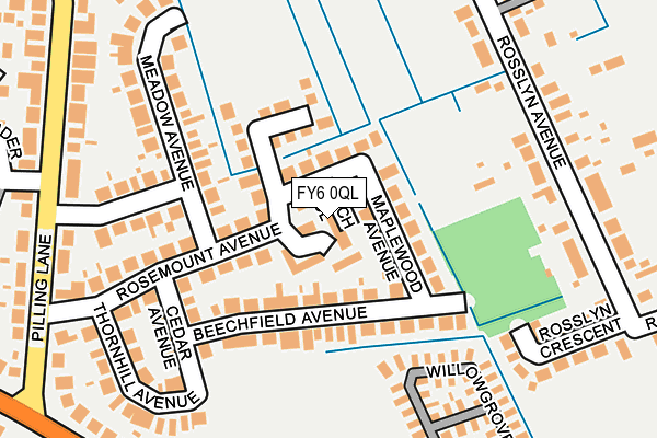 FY6 0QL map - OS OpenMap – Local (Ordnance Survey)