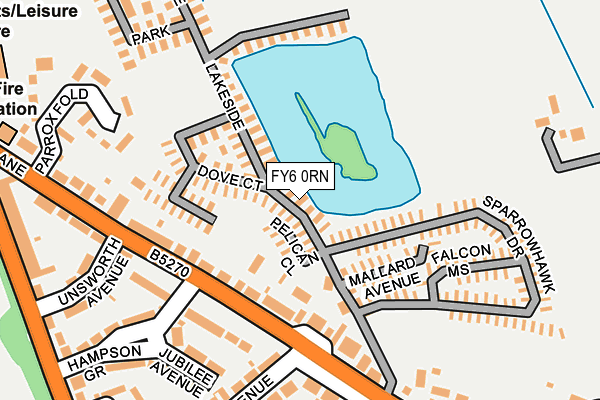 FY6 0RN map - OS OpenMap – Local (Ordnance Survey)