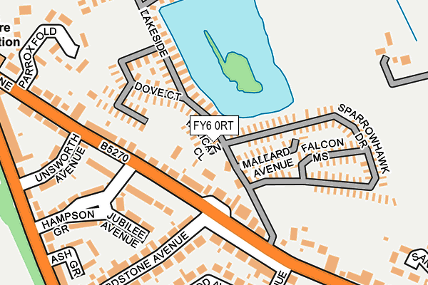 FY6 0RT map - OS OpenMap – Local (Ordnance Survey)