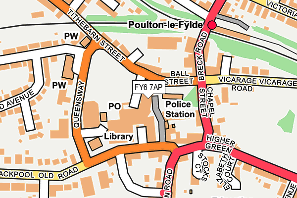 FY6 7AP map - OS OpenMap – Local (Ordnance Survey)