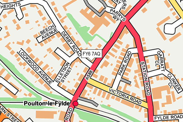 FY6 7AQ map - OS OpenMap – Local (Ordnance Survey)