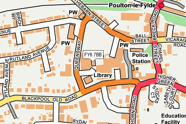 FY6 7BB map - OS OpenMap – Local (Ordnance Survey)