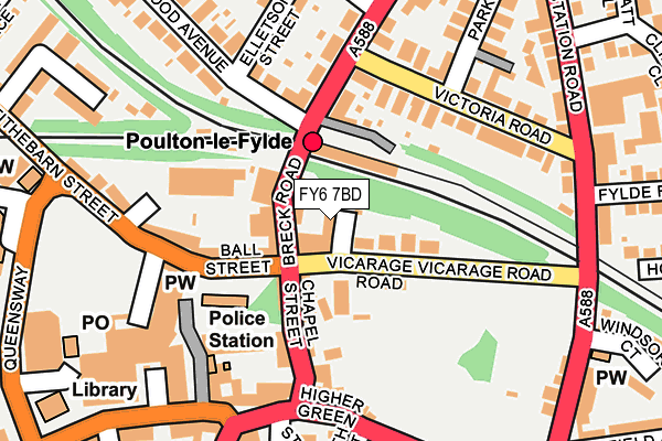 FY6 7BD map - OS OpenMap – Local (Ordnance Survey)