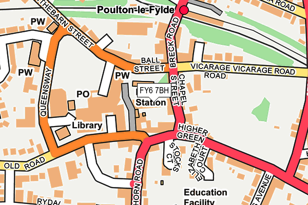 FY6 7BH map - OS OpenMap – Local (Ordnance Survey)