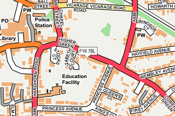 FY6 7BL map - OS OpenMap – Local (Ordnance Survey)