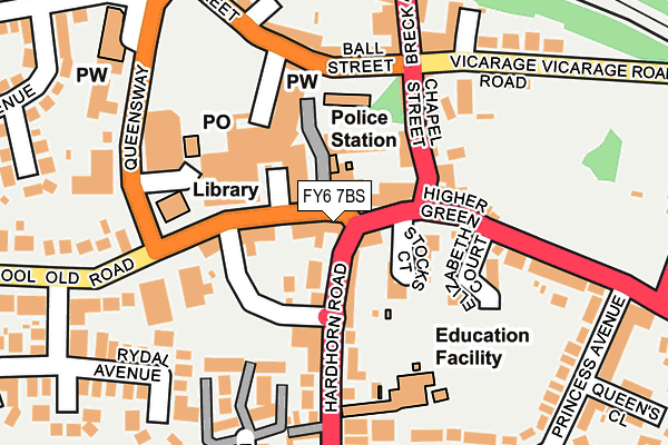 FY6 7BS map - OS OpenMap – Local (Ordnance Survey)