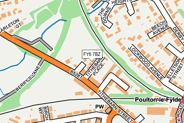 FY6 7BZ map - OS OpenMap – Local (Ordnance Survey)