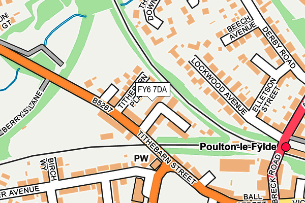 FY6 7DA map - OS OpenMap – Local (Ordnance Survey)