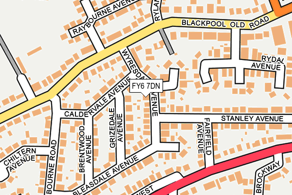 FY6 7DN map - OS OpenMap – Local (Ordnance Survey)
