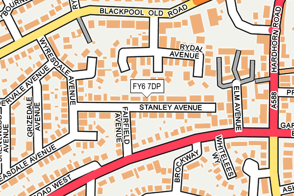 FY6 7DP map - OS OpenMap – Local (Ordnance Survey)