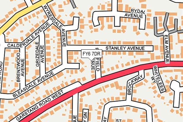FY6 7DR map - OS OpenMap – Local (Ordnance Survey)