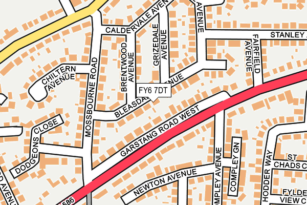 FY6 7DT map - OS OpenMap – Local (Ordnance Survey)