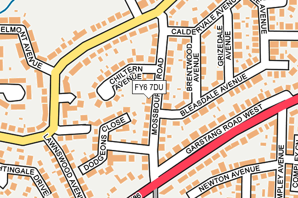 FY6 7DU map - OS OpenMap – Local (Ordnance Survey)