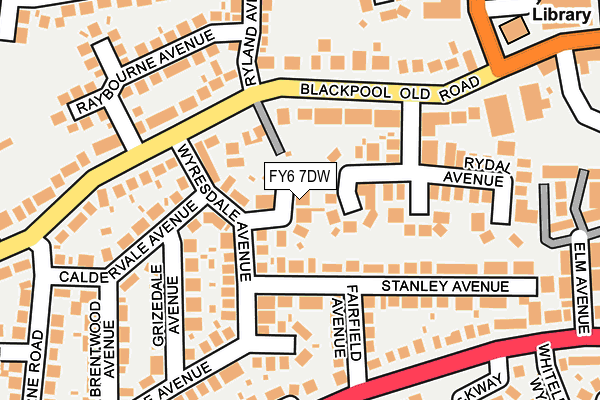 FY6 7DW map - OS OpenMap – Local (Ordnance Survey)