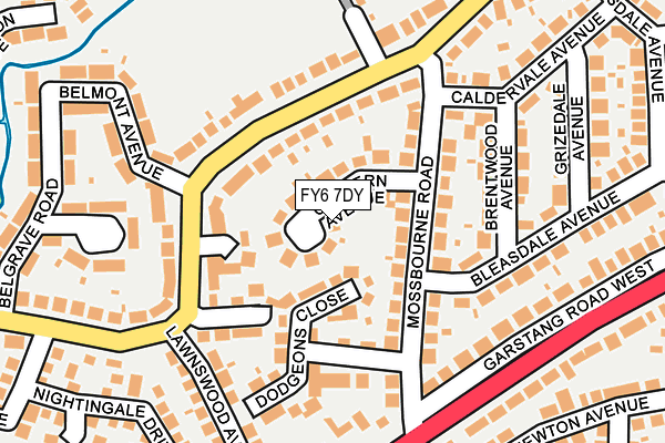 FY6 7DY map - OS OpenMap – Local (Ordnance Survey)