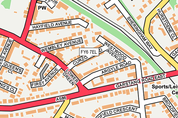 FY6 7EL map - OS OpenMap – Local (Ordnance Survey)