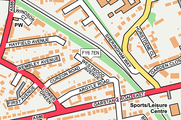 FY6 7EN map - OS OpenMap – Local (Ordnance Survey)