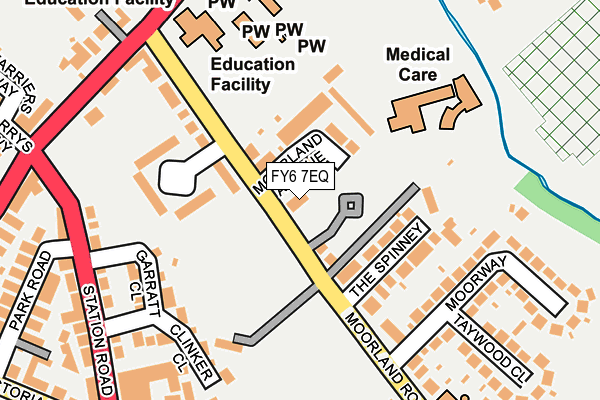 FY6 7EQ map - OS OpenMap – Local (Ordnance Survey)