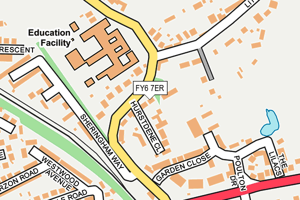FY6 7ER map - OS OpenMap – Local (Ordnance Survey)
