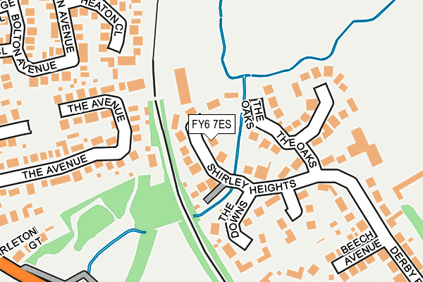 FY6 7ES map - OS OpenMap – Local (Ordnance Survey)