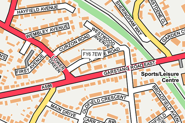 FY6 7EW map - OS OpenMap – Local (Ordnance Survey)