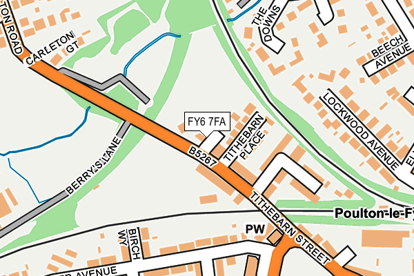 FY6 7FA map - OS OpenMap – Local (Ordnance Survey)