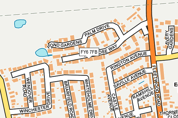 FY6 7FB map - OS OpenMap – Local (Ordnance Survey)