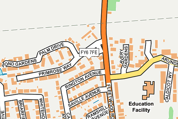 FY6 7FE map - OS OpenMap – Local (Ordnance Survey)