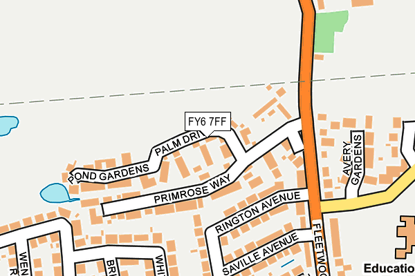 FY6 7FF map - OS OpenMap – Local (Ordnance Survey)