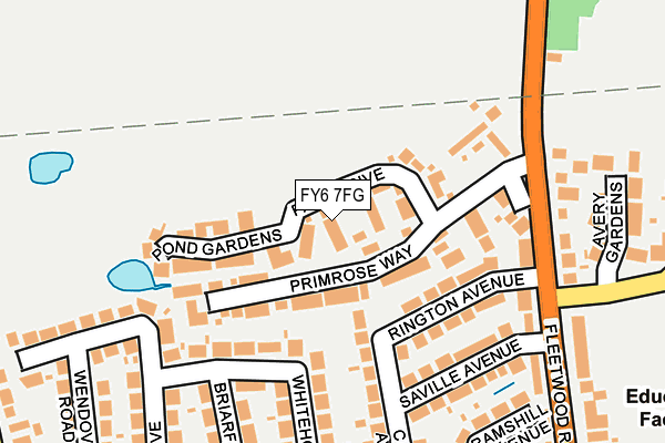 FY6 7FG map - OS OpenMap – Local (Ordnance Survey)