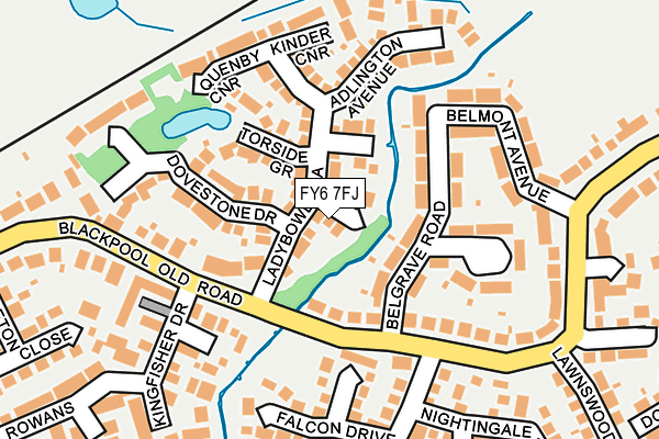 FY6 7FJ map - OS OpenMap – Local (Ordnance Survey)