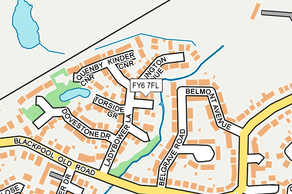 FY6 7FL map - OS OpenMap – Local (Ordnance Survey)