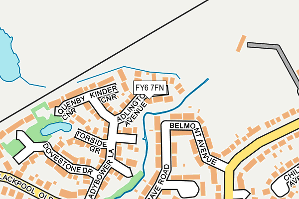 FY6 7FN map - OS OpenMap – Local (Ordnance Survey)