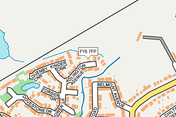 FY6 7FP map - OS OpenMap – Local (Ordnance Survey)