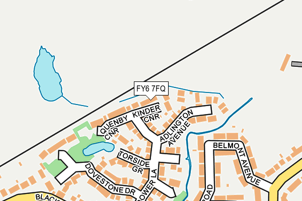 FY6 7FQ map - OS OpenMap – Local (Ordnance Survey)