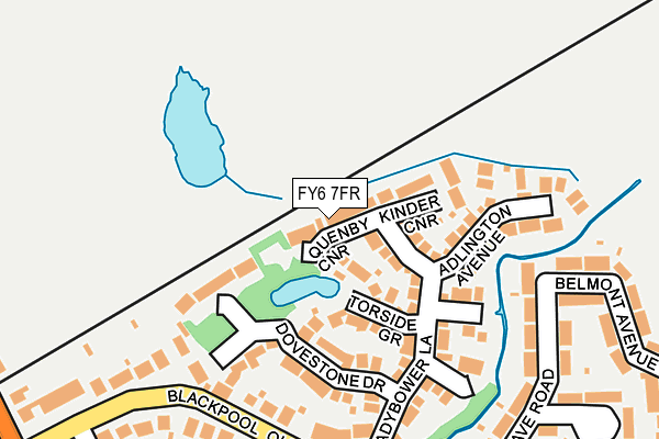 FY6 7FR map - OS OpenMap – Local (Ordnance Survey)