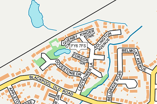 FY6 7FS map - OS OpenMap – Local (Ordnance Survey)