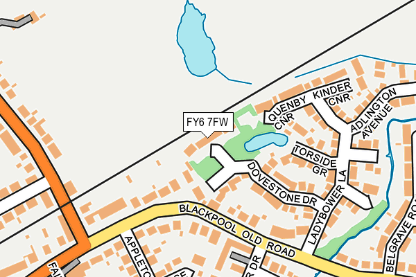 FY6 7FW map - OS OpenMap – Local (Ordnance Survey)