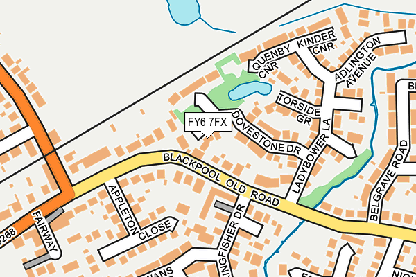 FY6 7FX map - OS OpenMap – Local (Ordnance Survey)