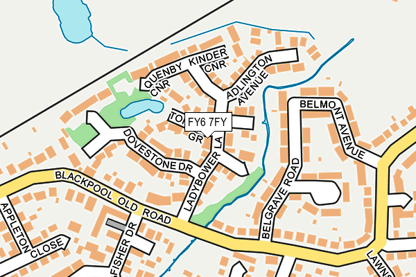 FY6 7FY map - OS OpenMap – Local (Ordnance Survey)