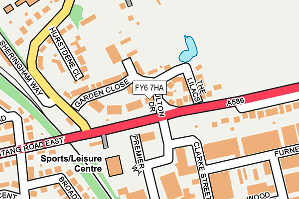 FY6 7HA map - OS OpenMap – Local (Ordnance Survey)