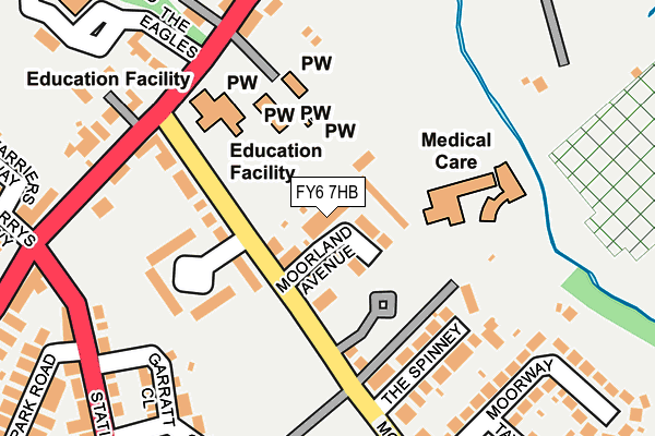 FY6 7HB map - OS OpenMap – Local (Ordnance Survey)