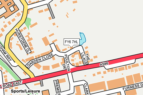 FY6 7HL map - OS OpenMap – Local (Ordnance Survey)